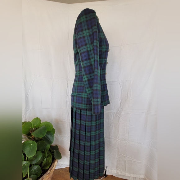 Vintage plaid Blazer and Skirt set - Picture 4 of 10